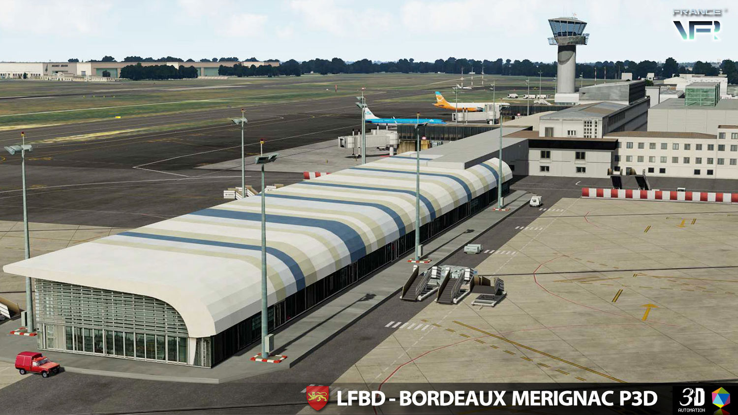 France VFR - LFBD - Bordeaux Merignac P3D